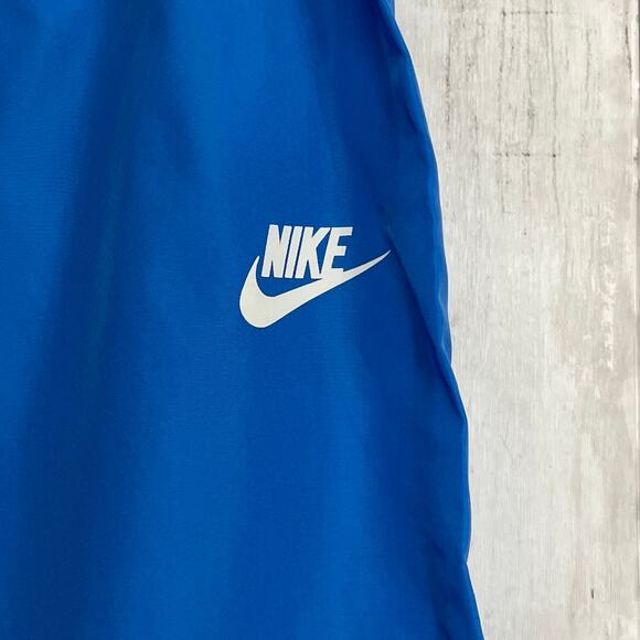 Vintage Blue Nylon Windbreaker Athletic Swishy Lightweight Drawstring Pants XL - Picture 2 of 8